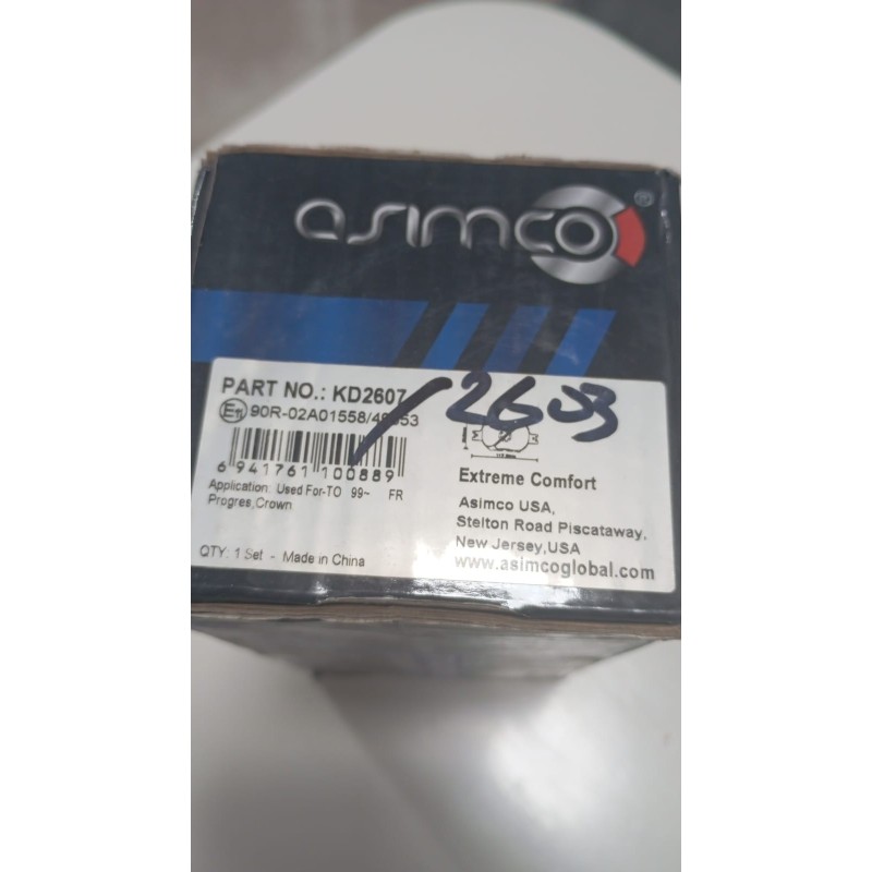 Asimco Brake Pads KD2607 – High-Performance & Durable Braking Asimco Brake Pads KD2607 – High-Performance & Durable Braking